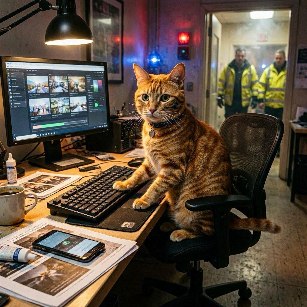 緊急で画像生成する猫