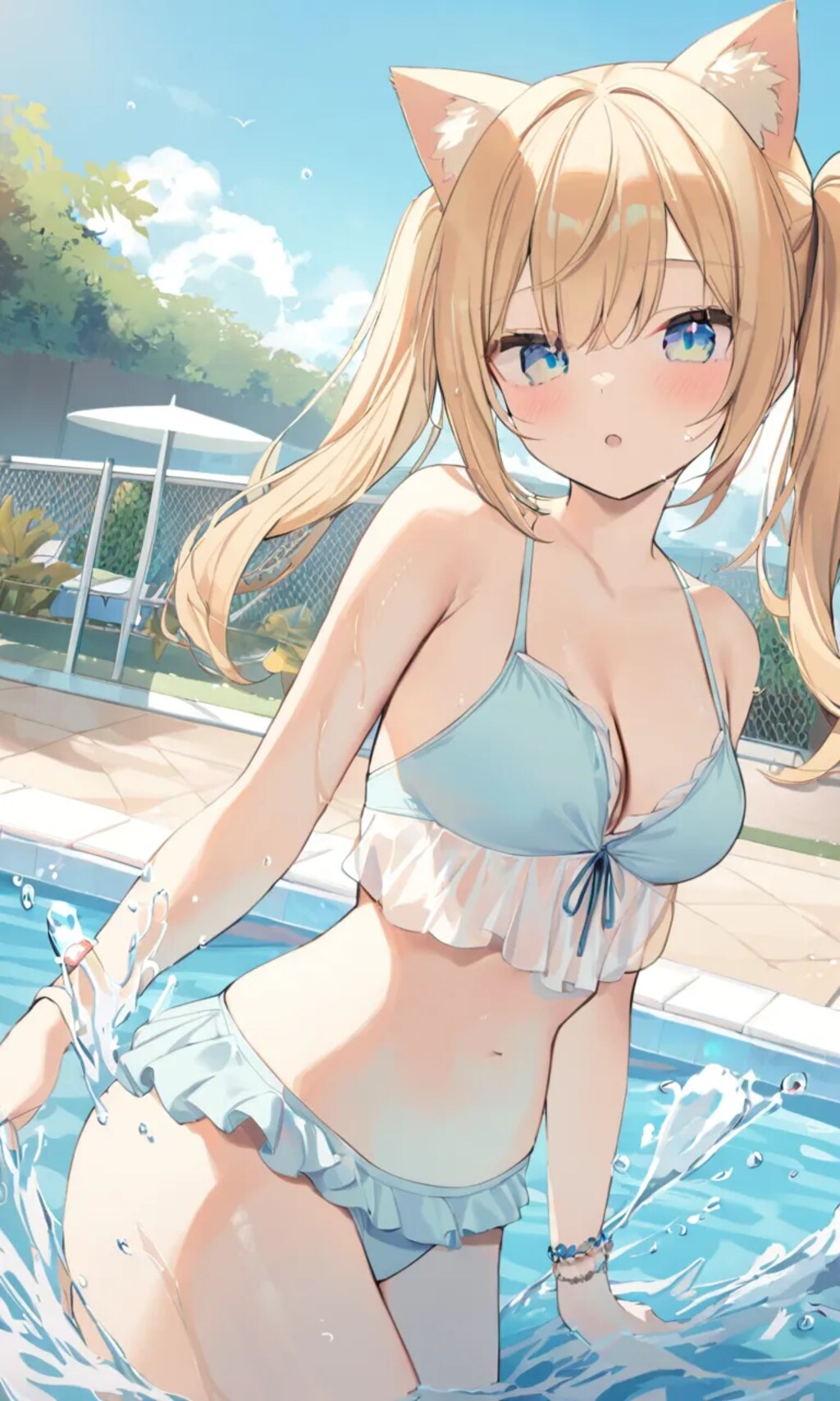 こるり「水着っ」まや「あざとい」