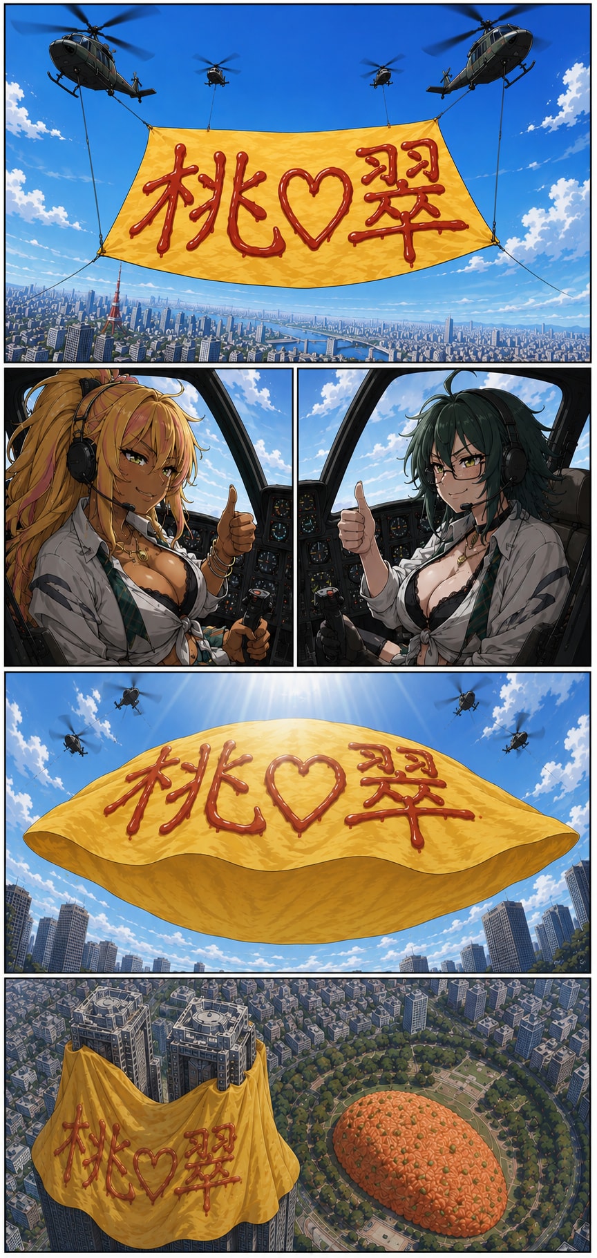 【漫画】巨大オムライスを作れ！