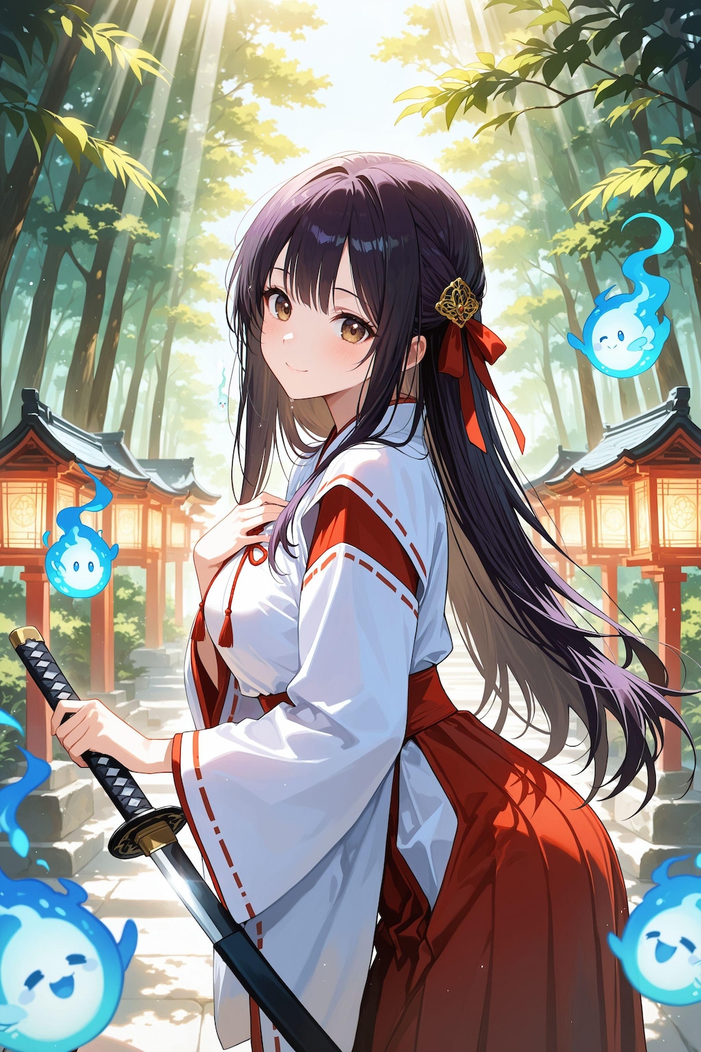 異世界神社の巫女さん