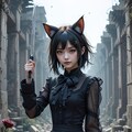病み系ネコ 2枚目