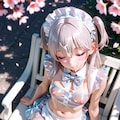 寝ているメイドさんに 7枚目