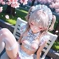 寝ているメイドさんに 6枚目