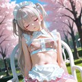 寝ているメイドさんに 2枚目