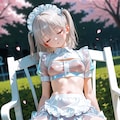 寝ているメイドさんに 4枚目