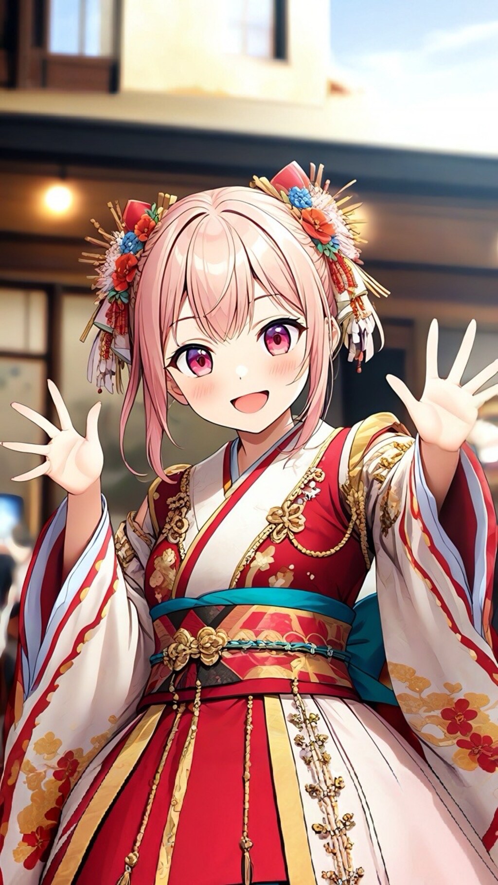 振袖姿のアイドル