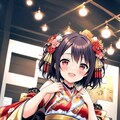 振袖姿のアイドル 3枚目