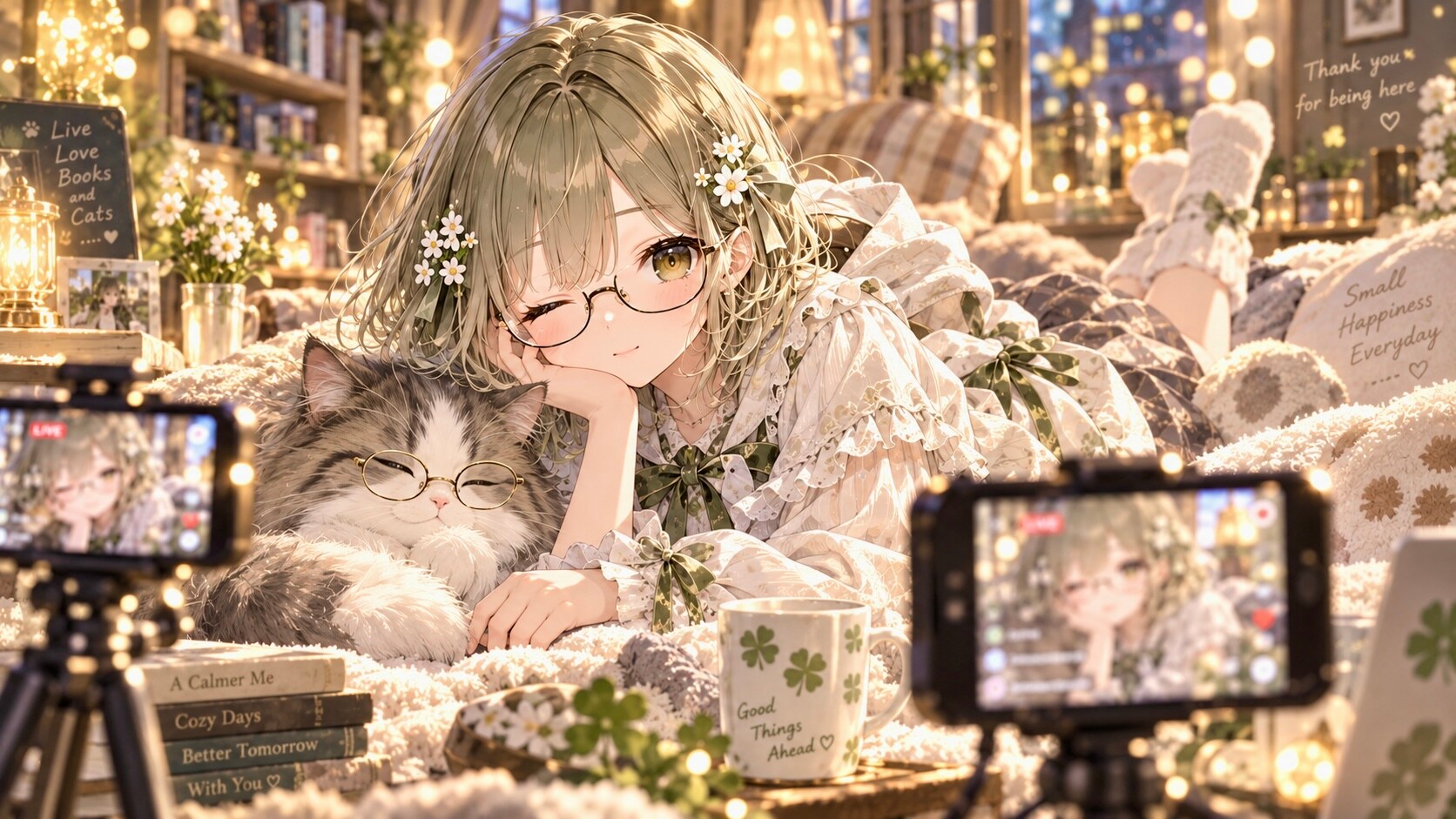 視聴者「猫をもっと映してください」 | の人気AIイラスト・グラビア