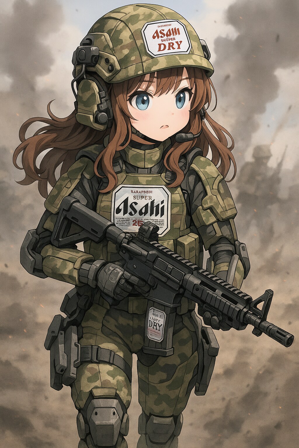 現代武装の女の子