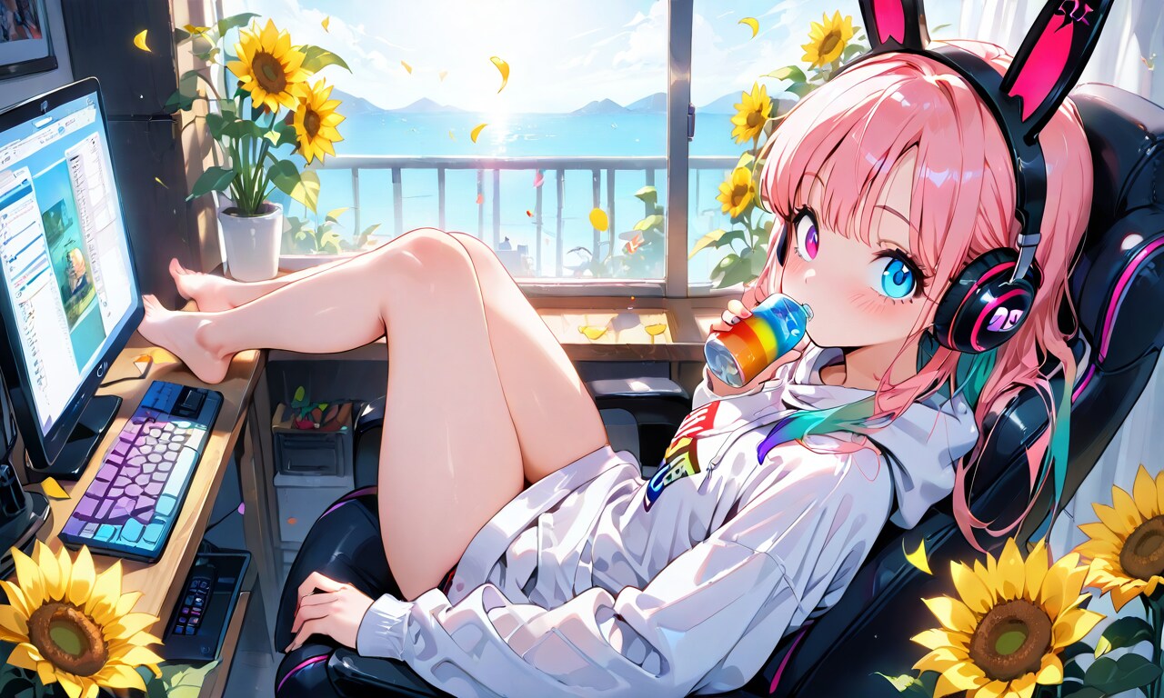 headphone girl