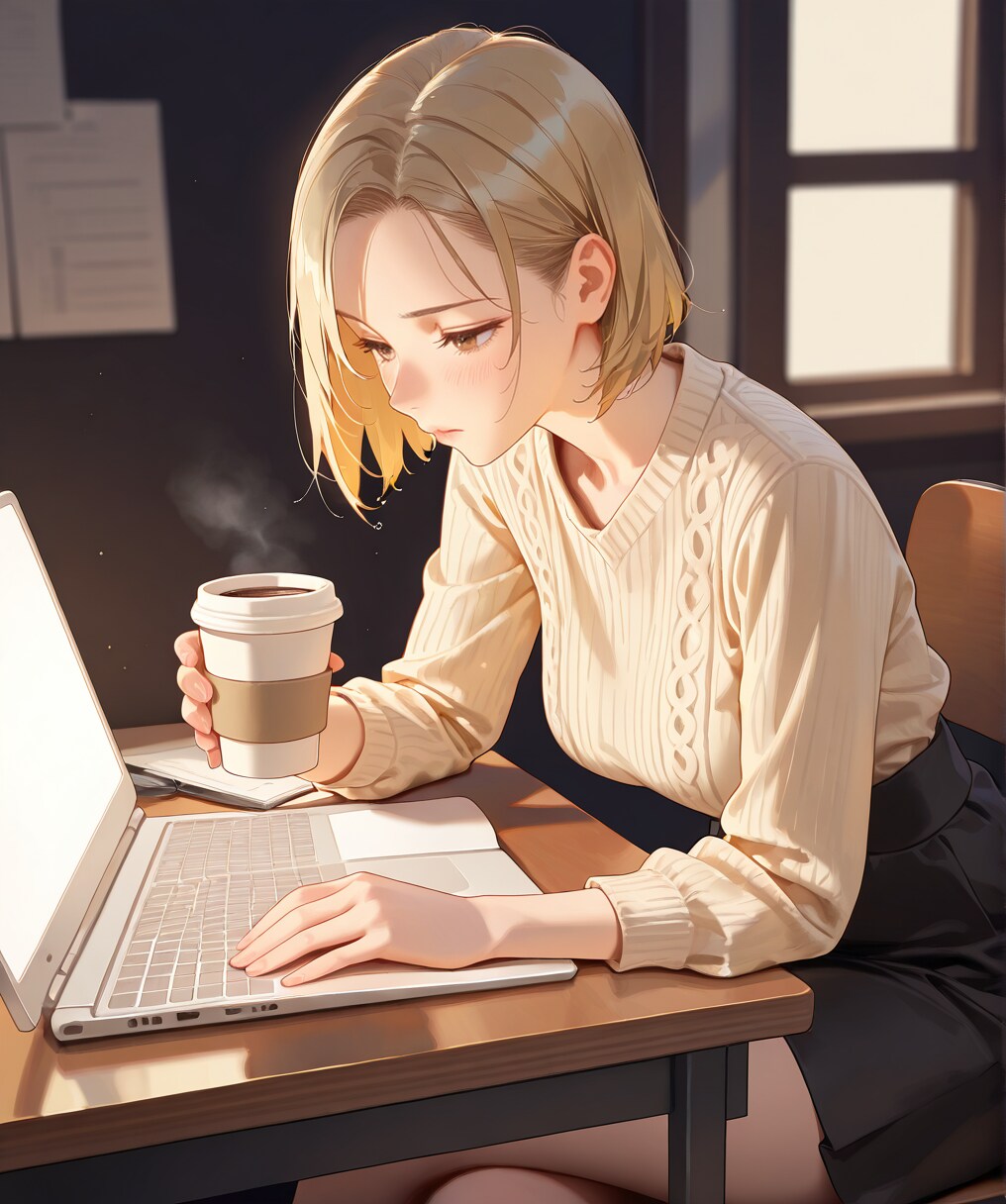 咲｜残業中…
