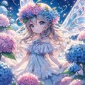 紫陽花の妖精 2枚目