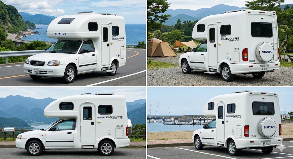 カルタスクレセントキャンピングカー