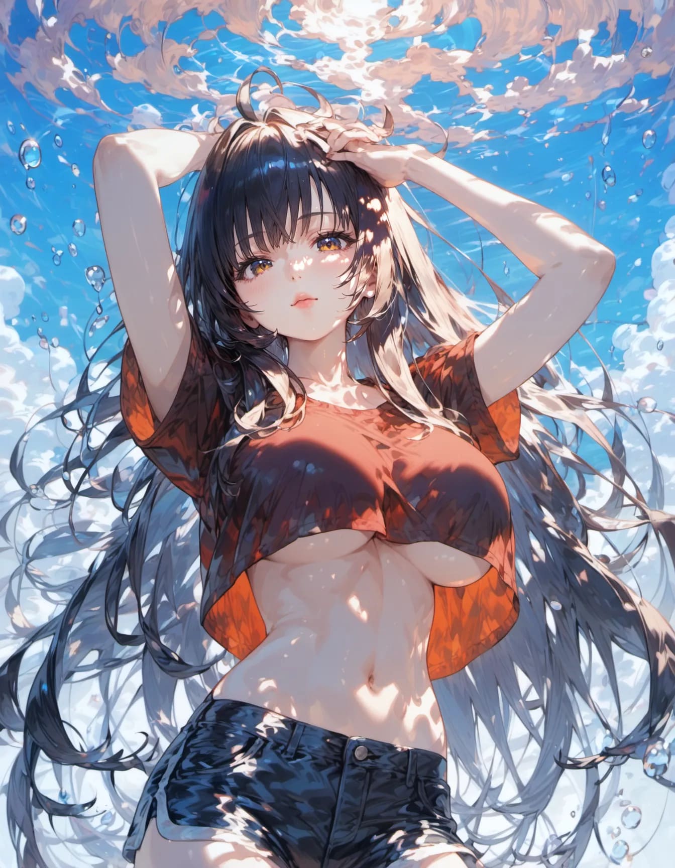 Sky Reflections in Her Eyes