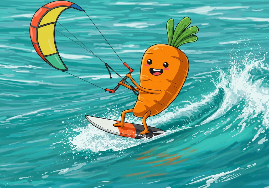 人参さんのカイトサーフィン