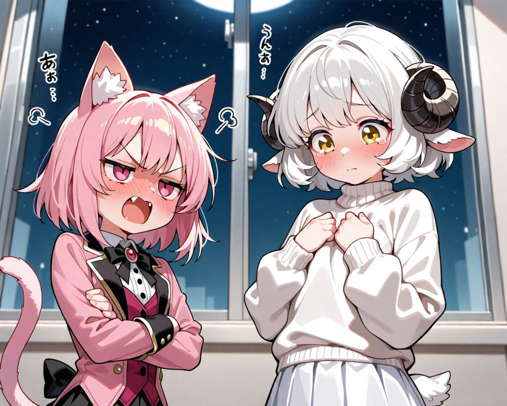 うちの企画部長（ねこちゃん）に叱られるメイちゃん