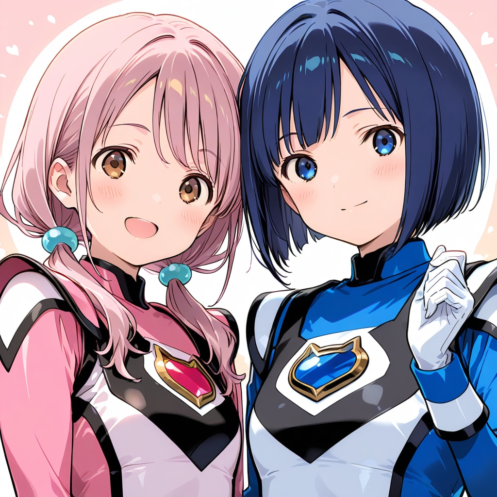仲良し同期ヒロインズ。本多桜子＆島津葵 | の人気AIイラスト・グラビア