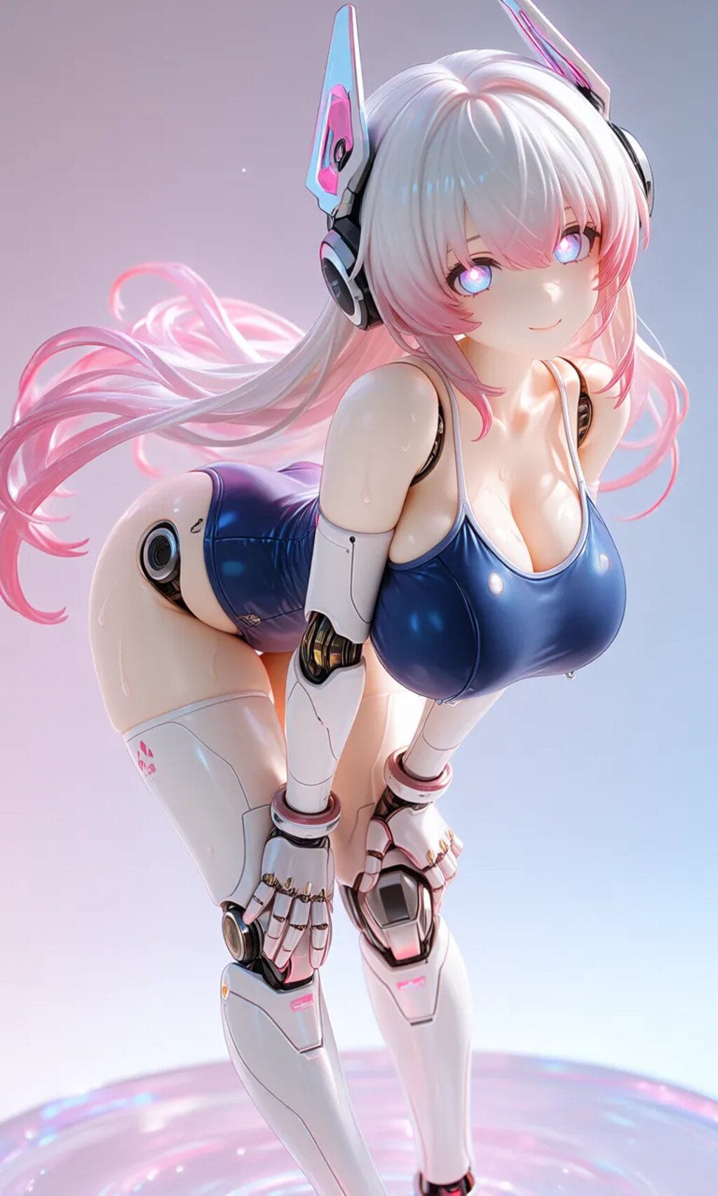 異世界制服少女達　メカ娘　スク水　アクリルドールフィギュア