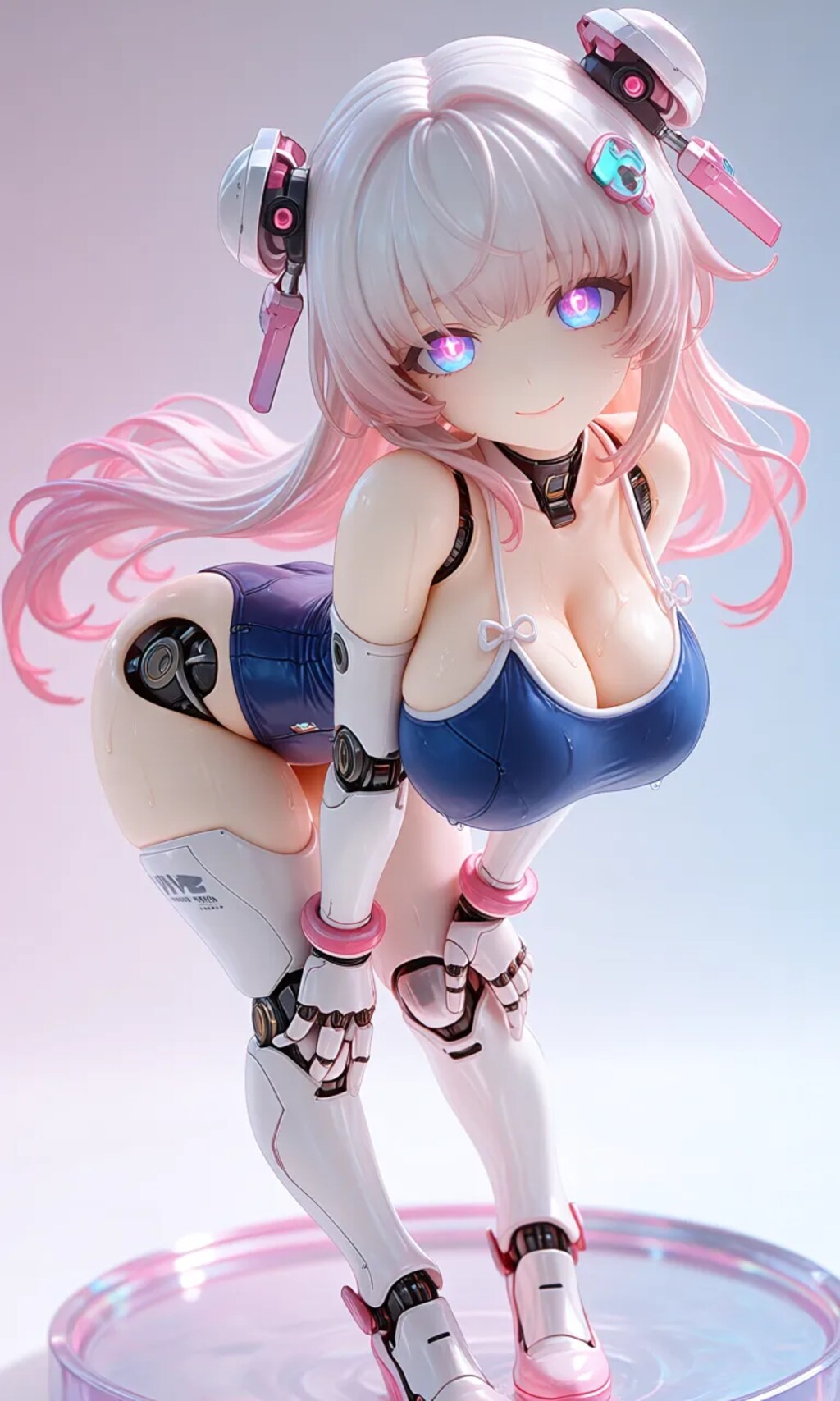 異世界制服少女達　メカ娘　スク水　アクリルドールフィギュア