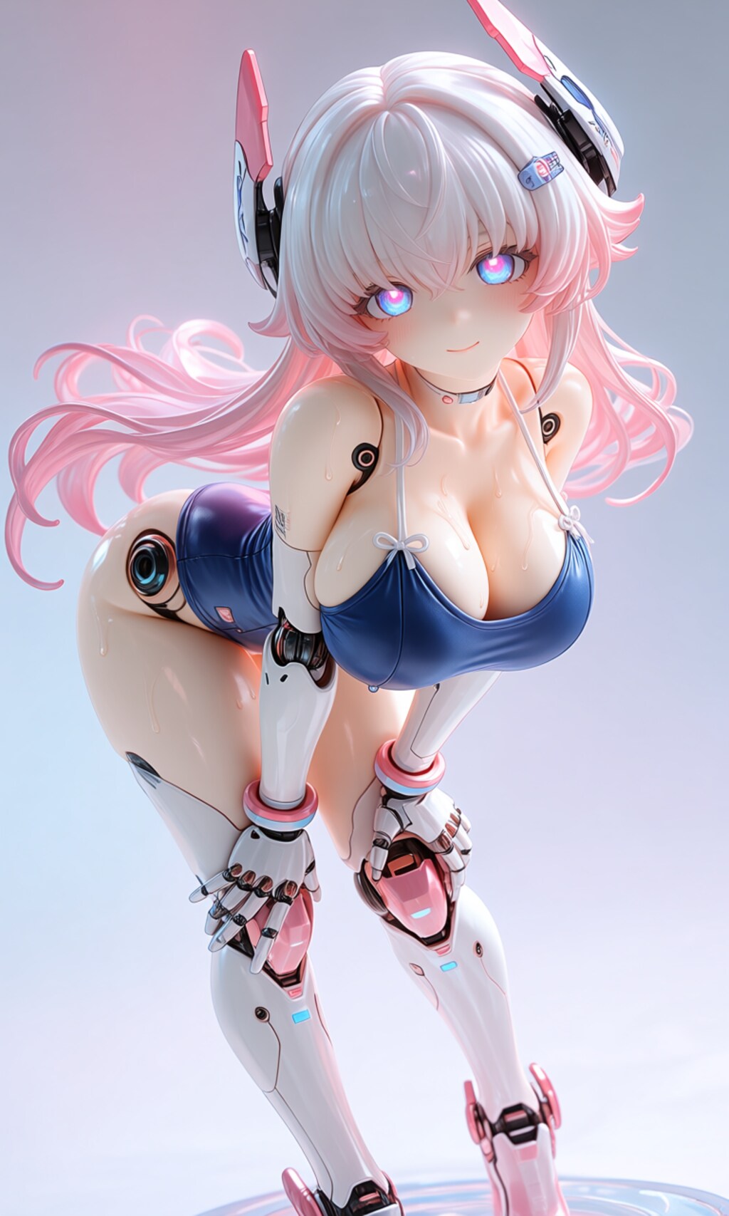 異世界制服少女達　メカ娘　スク水　アクリルドールフィギュア