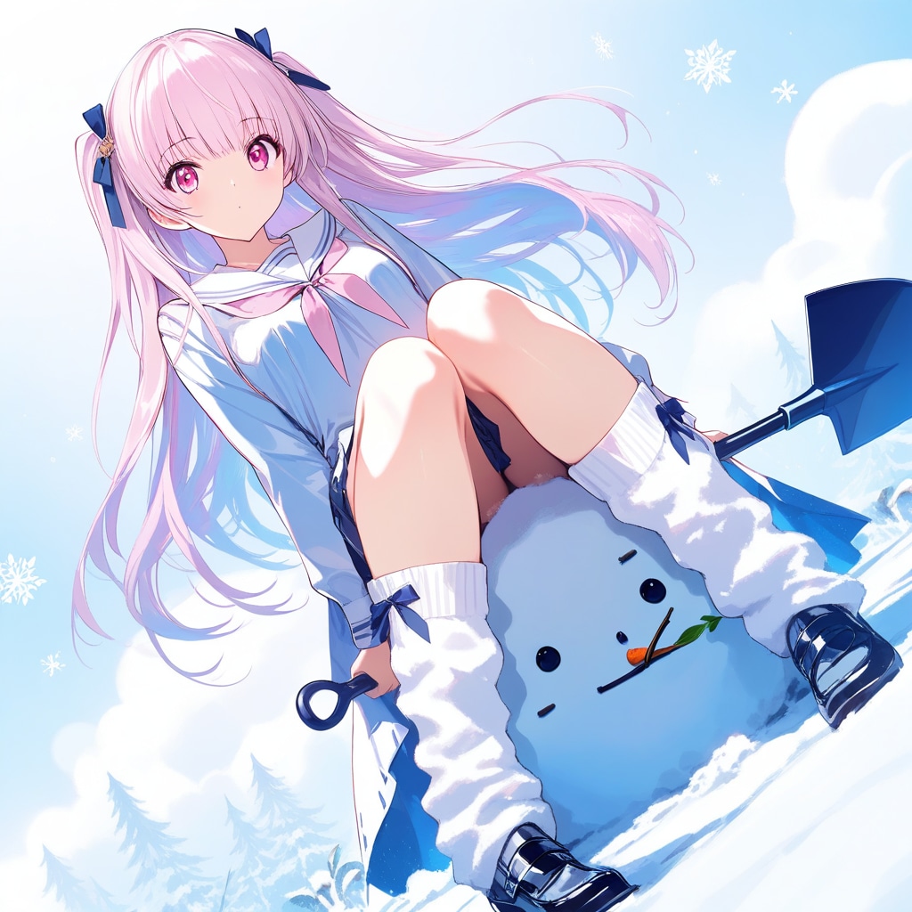 雪かき(休憩中) | の人気AIイラスト・グラビア