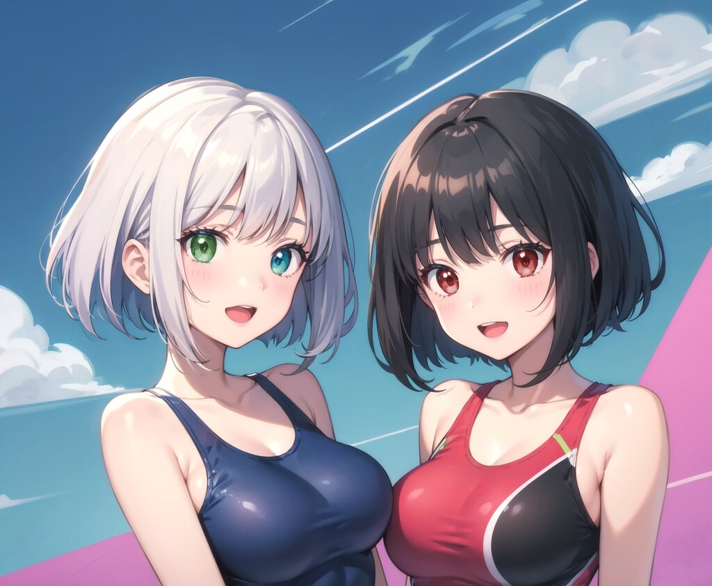 スク水ガールズ　みおちゃんとかぐやちゃん