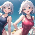 スク水ガールズ　みおちゃんとかぐやちゃん 3枚目