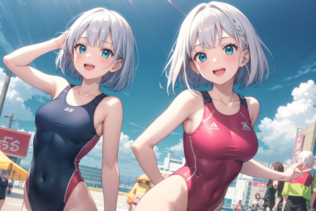 スク水ガールズ　みおちゃんとかぐやちゃん