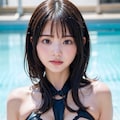 ボンテージに乗っ取られるスク水でポロリ 5枚目