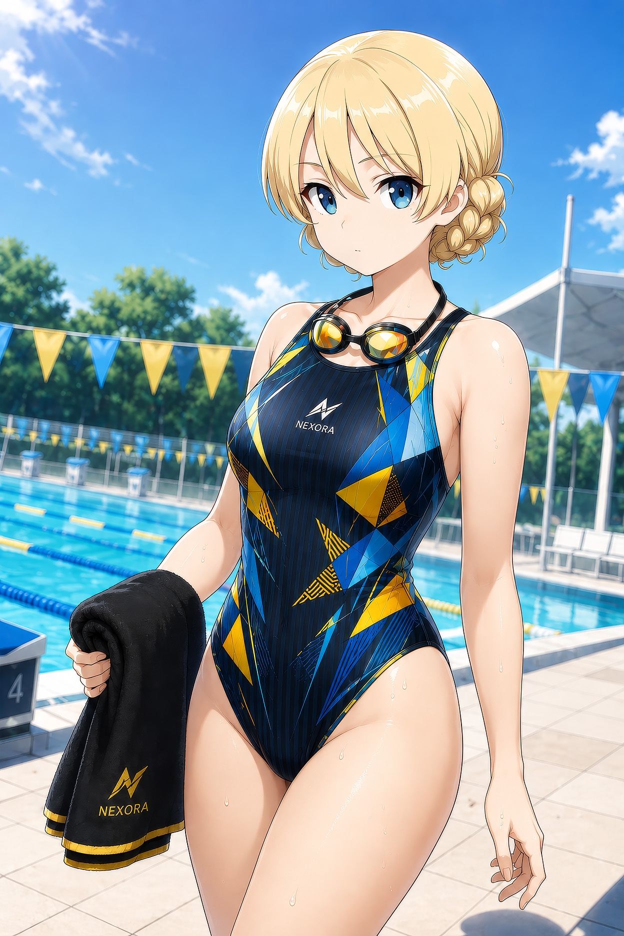 競泳水着娘