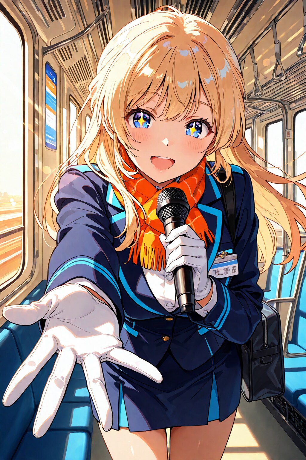 元気なバスガイドお姉さん🎙️
