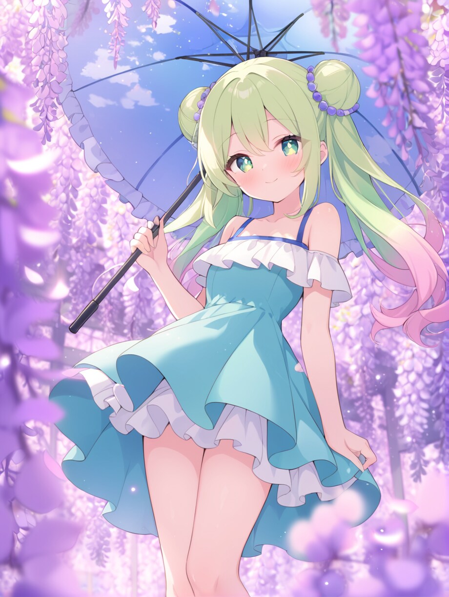 紫にほどけていく