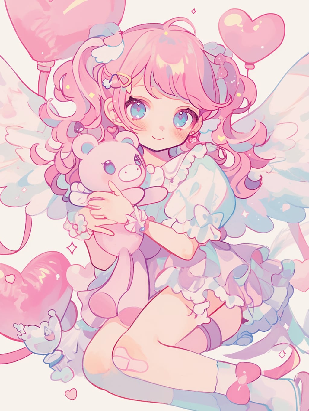 くまちゃんと女の子