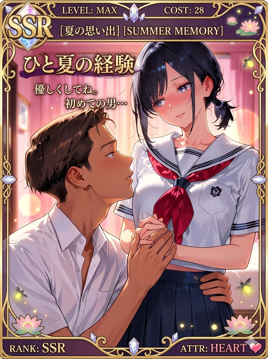 SSRカード『ひと夏の経験』 | の人気AIイラスト・グラビア