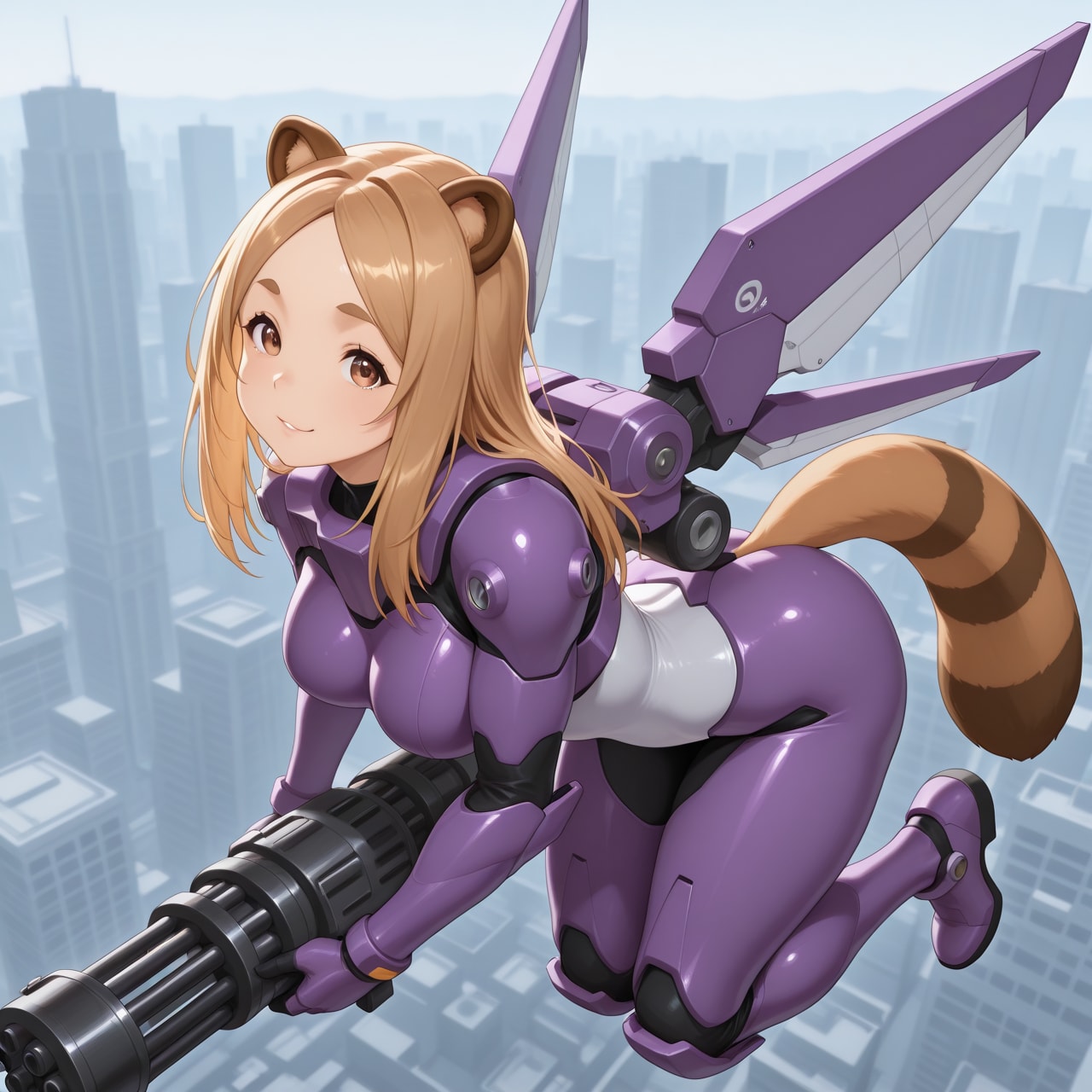 制空戦闘型人妻ケモミミパワードスーツ