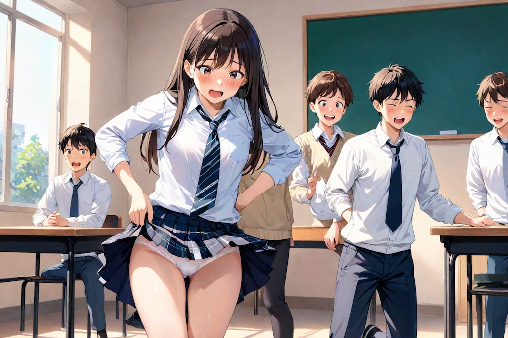 教室で行われる罰ゲーム