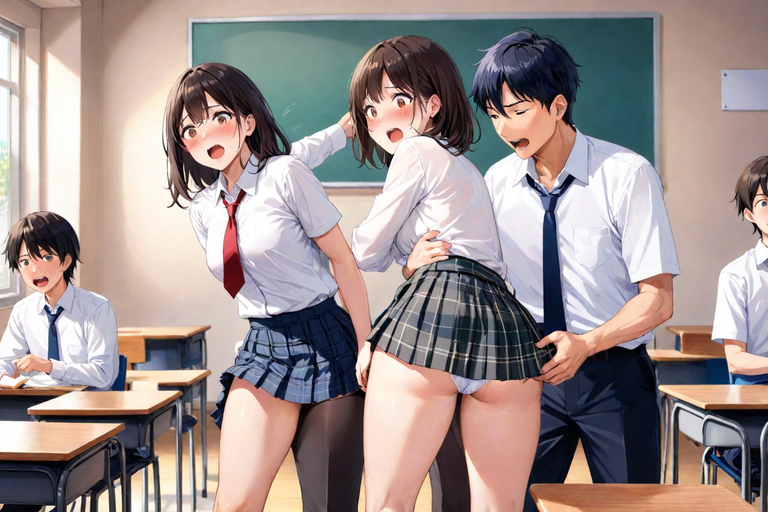教室で行われる罰ゲーム