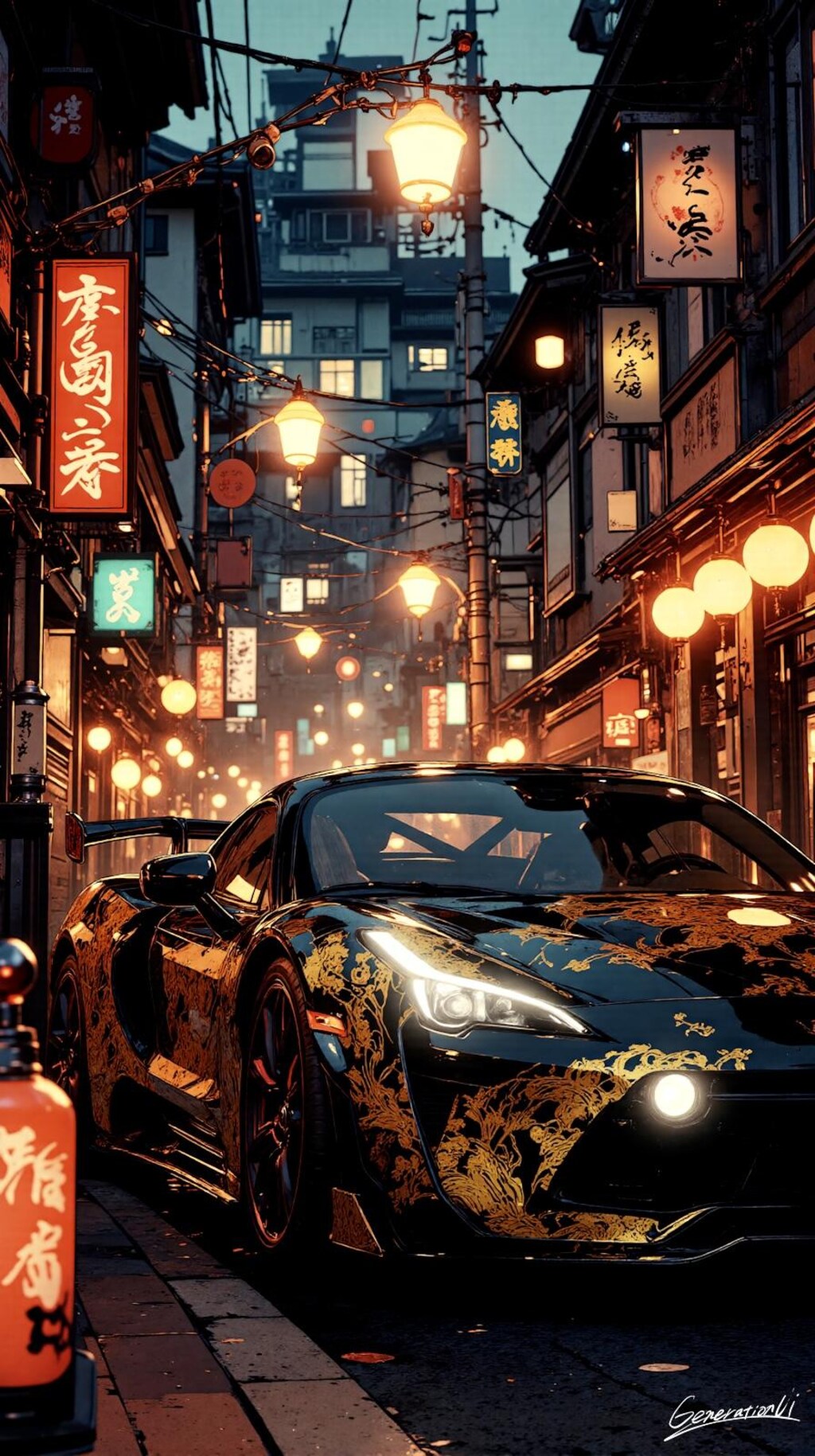 金龍、街を往く／スマホ壁紙アーカイブ