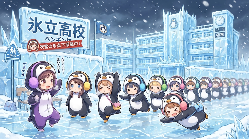 【#氷立高校】ペンギン組