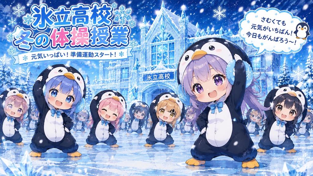 【#氷立高校】ペンギン組