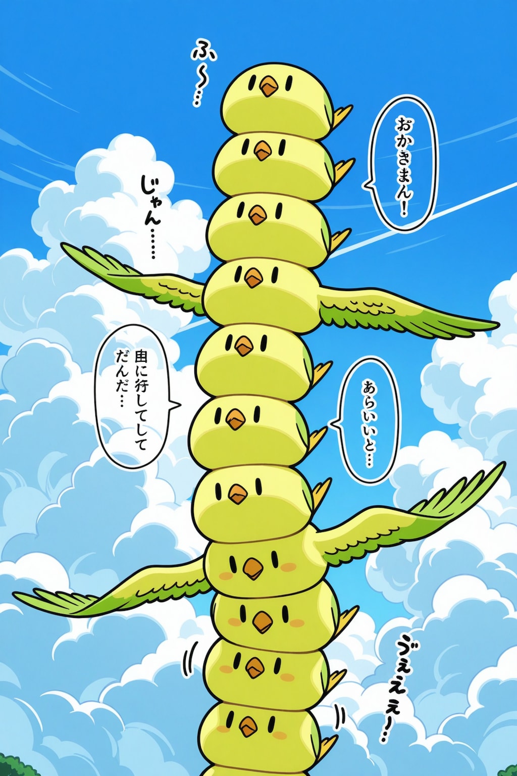 トーテムポールインコ