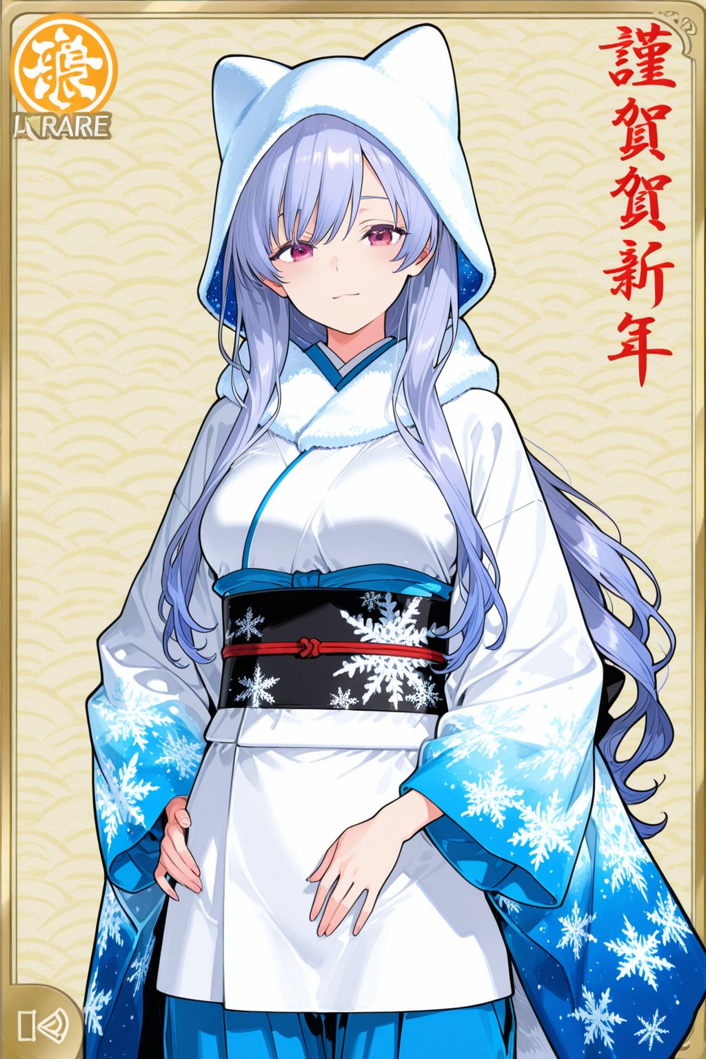 日本画で描く「北海道の道産娘」