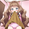 パンツを見せてる小さな女の子 2枚目