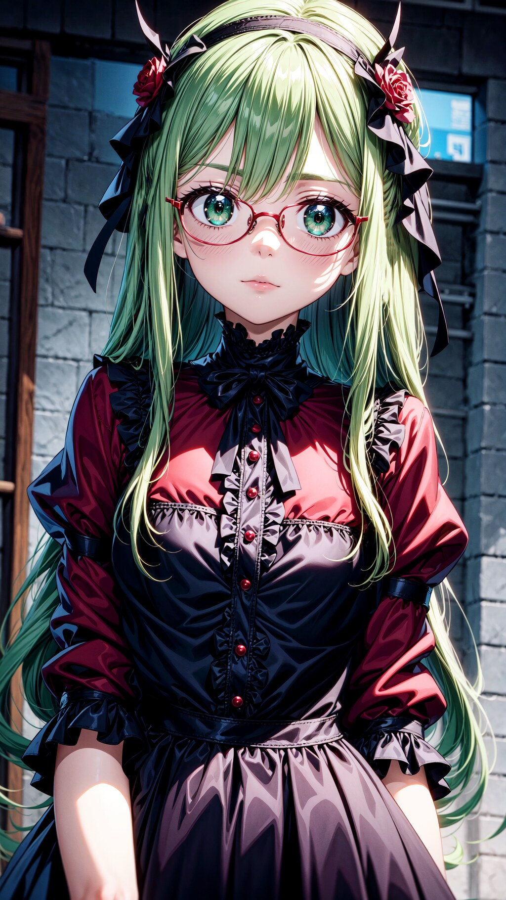 緑髪のお姉さん