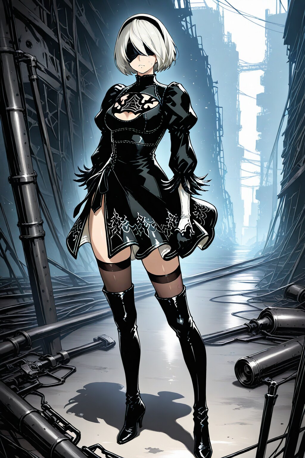 NieR:Automata Ver1.1a　2B　ー by #GRYPHON Ver. ー