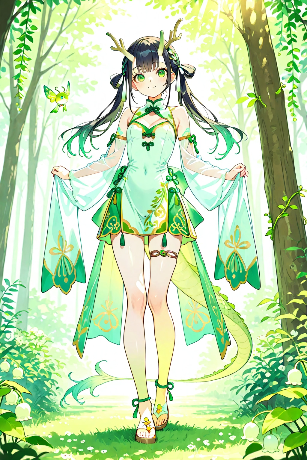 🍃 第四王女：翠蓮（スイレン / Cuì Lián）【風龍公国環境文化大臣 兼 聖地「小春の園」守護巫女】