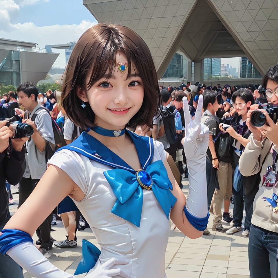 セーラーマーキュリーコスのコトちゃん