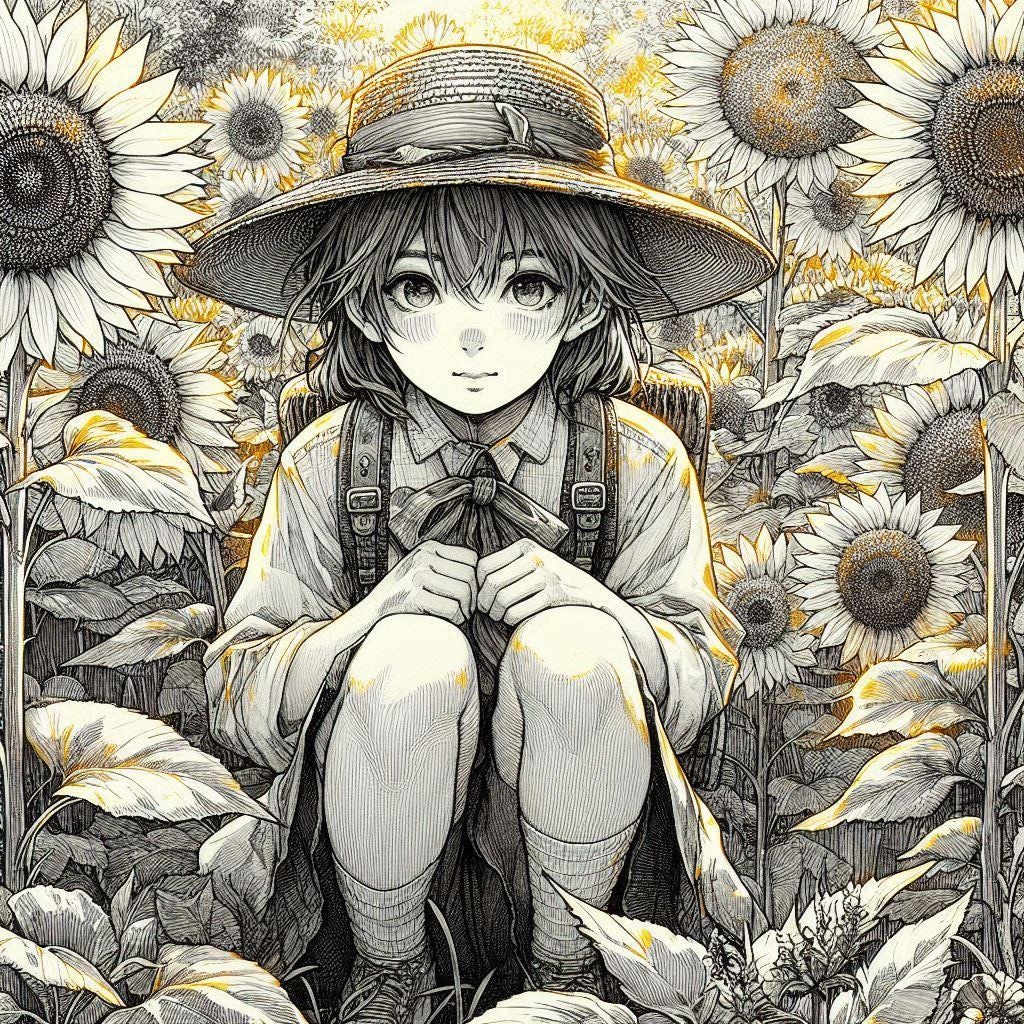 ひまわり畑で内緒のお話し (いろいろフィギュア45)