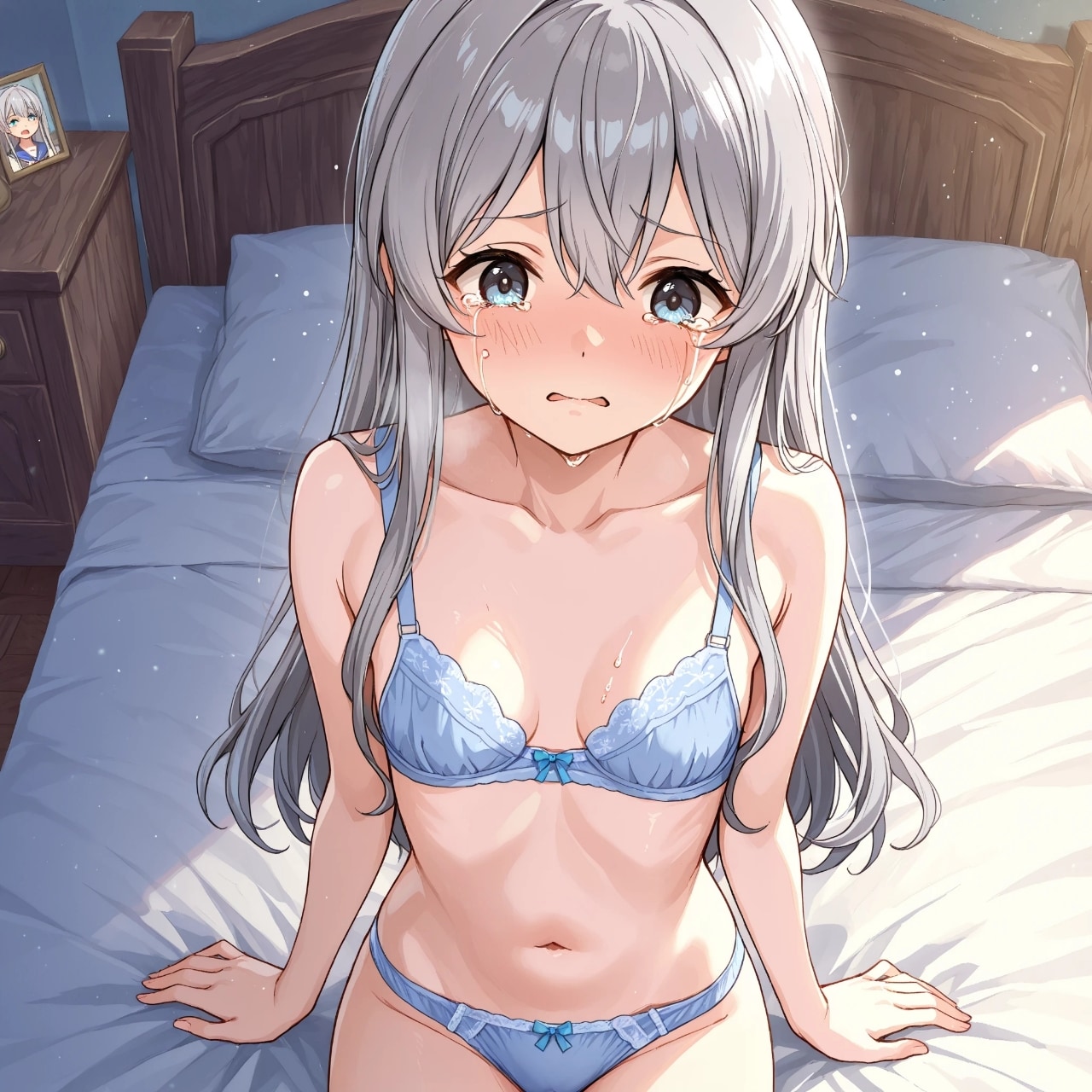 銀髪美少女
