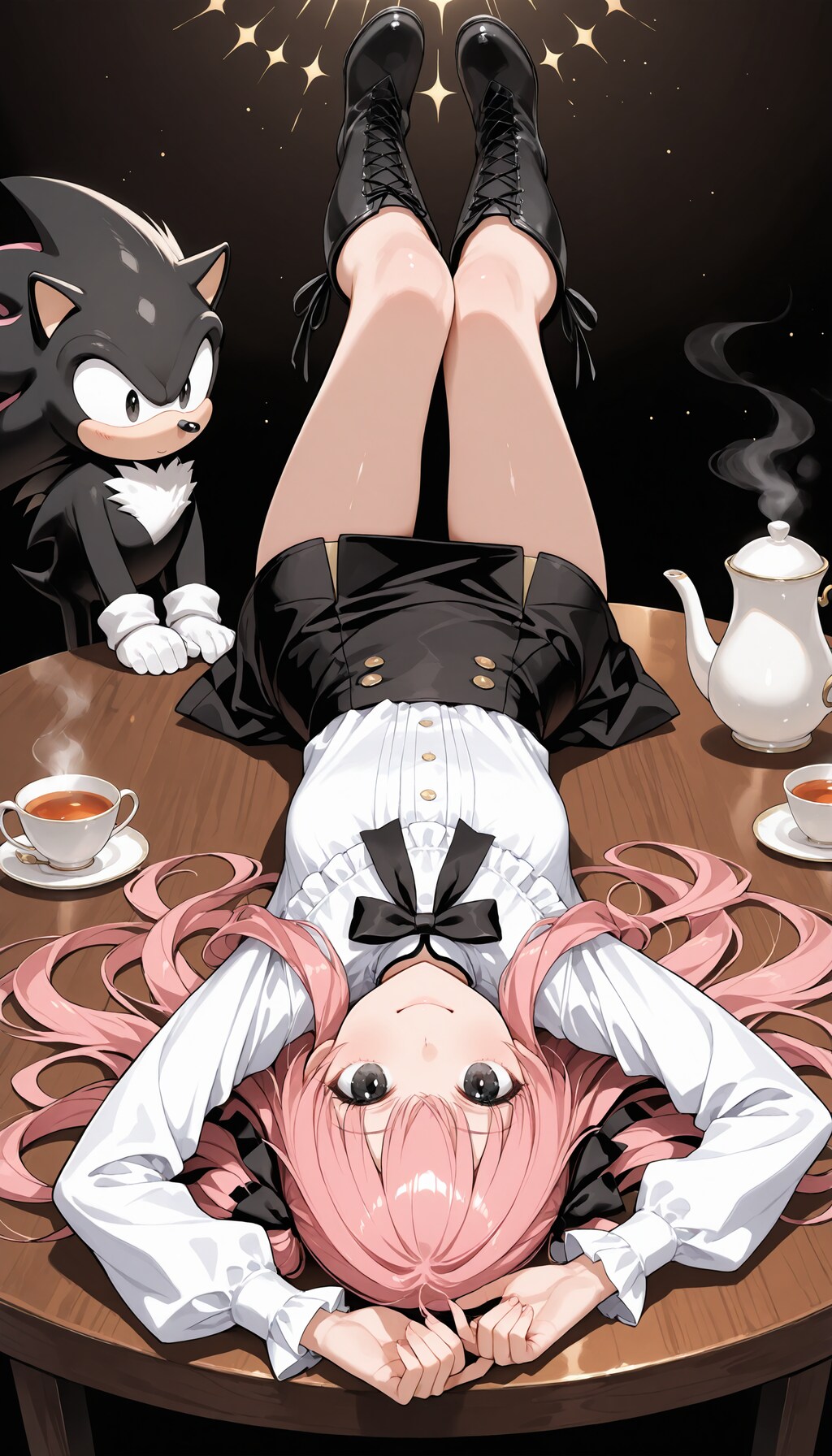 SDXL使ってみたんだもん 07《カフェテラスにて《SDXL FiaMix illustrious-XL1.90》